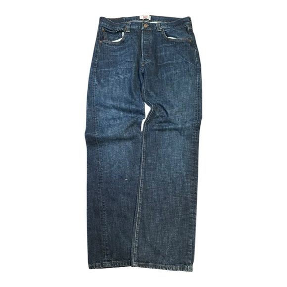 Levi’s 501 Men’s Jeans – 34x34 Dark Wash Straight Leg Button Fly - Picture 1 of 6